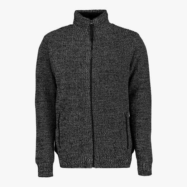 Unsigned heren vest gebreid grijs