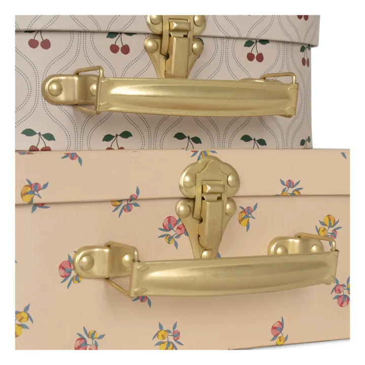 Konges Sløjd Petites valises en carton Cherry - Set de 2 | Blush