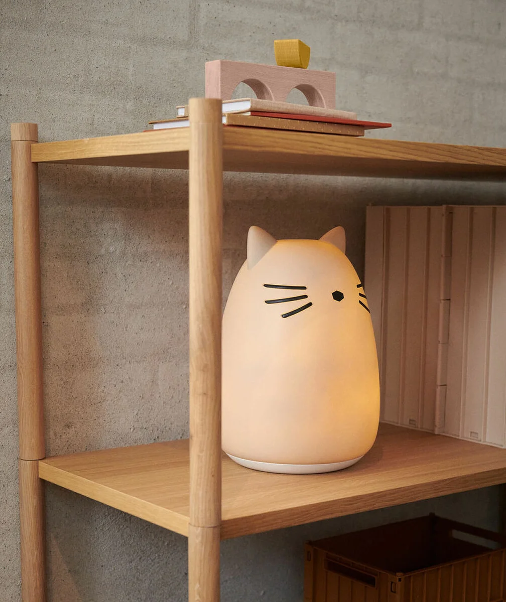 LIEWOODVEILLEUSE WINSTON MONSIEUR CHAT ROSE