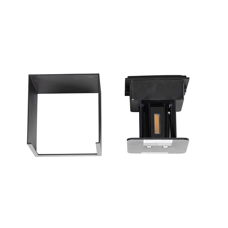 Buiten wandlamp zwart incl. LED 2-lichts IP54 - Edwin
