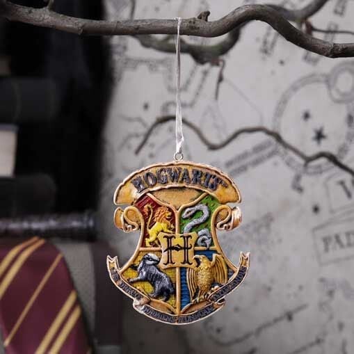 Harry Potter Julepynt - Hogwarts Logo - 8 CM