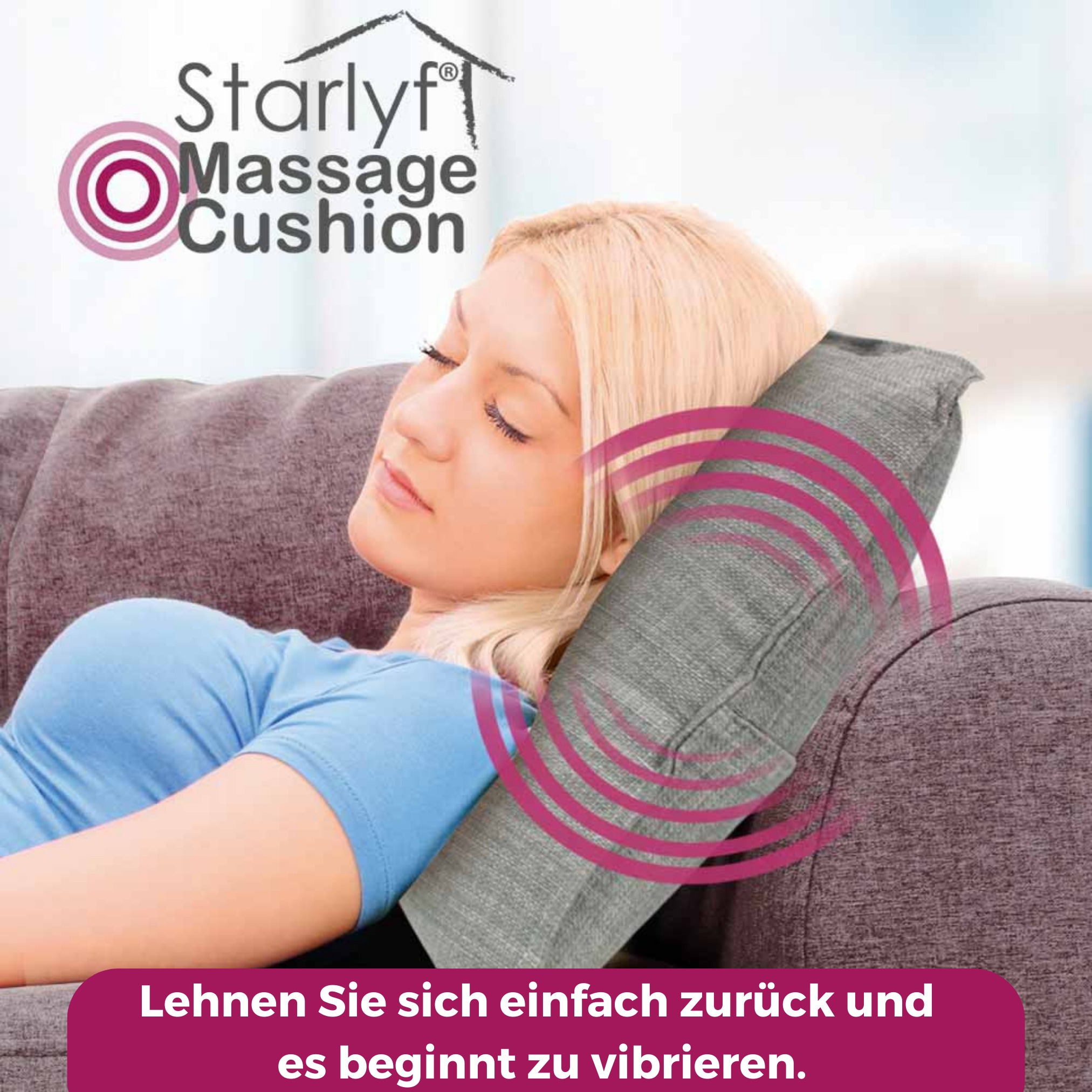 Starlyf® Massagekissen mit Vibration Massage Cushion