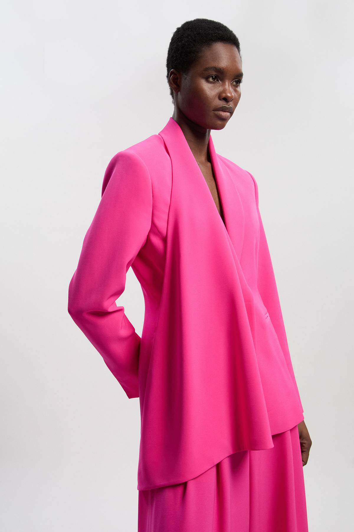 KarenMillen Blazer Petite Cintré Doux À Simple Boutonnage