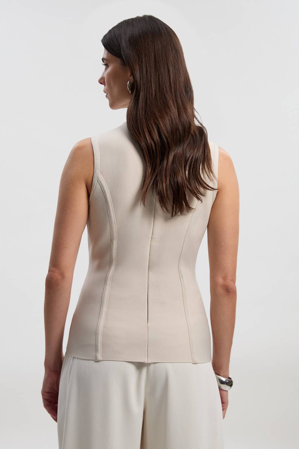 KarenMillen Haut Bandage Moulant à Boutons