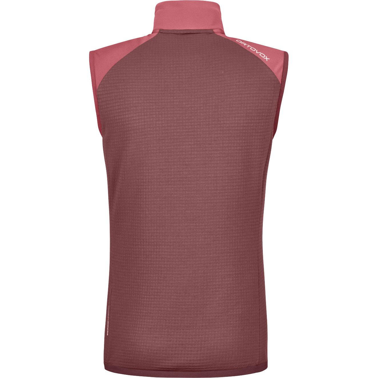 ORTOVOX Fleece Grid Weste Damen mountain rose