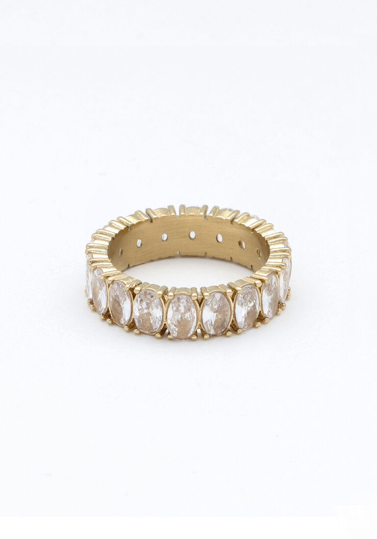 NOTRE-V gouden notre-v ring ring strass crystal