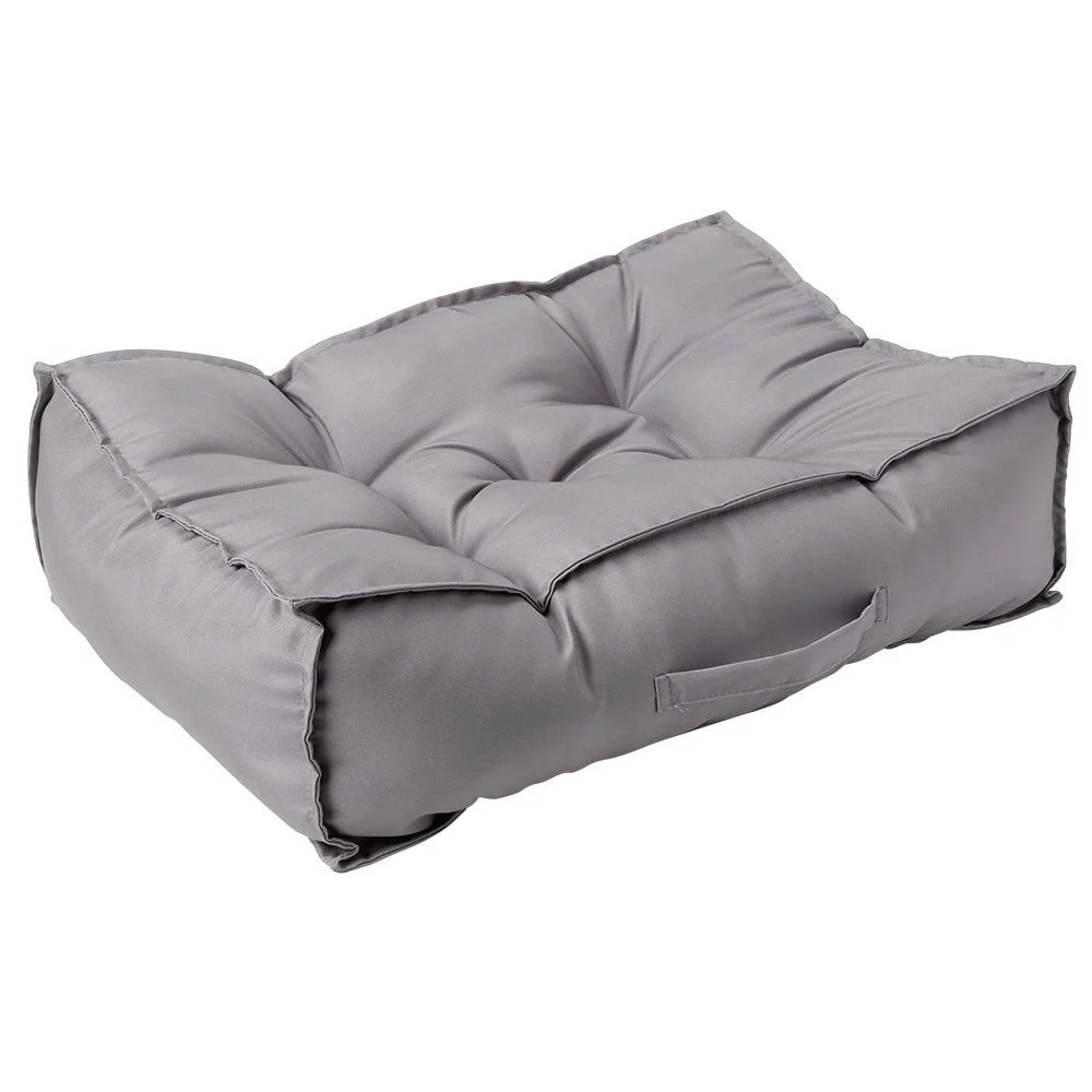 Coussin de sol uni jaune ou gris 60x40 cm