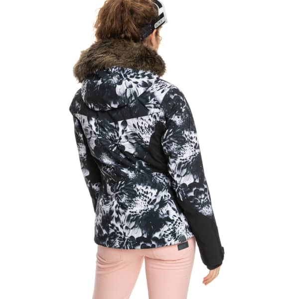 Veste de ski ROXY JET SKI PREMIUM JK TRUE BLACK FUTURE FLOWER