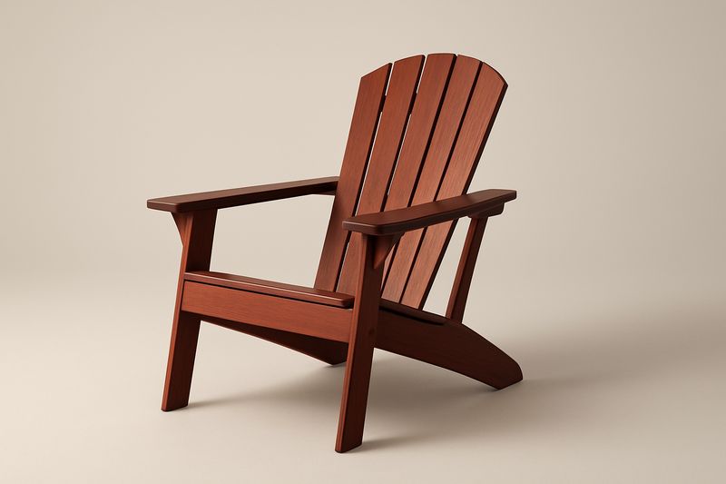 Adirondack Stuhl Massivholz Braun 102cm x 80cm x 87cm(H×B×T)