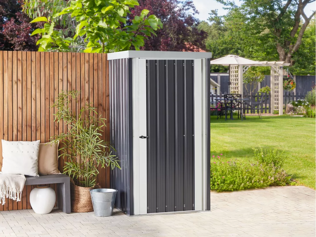 Abri de jardin UMBRIA Métal 98 cm 77 cm Noir