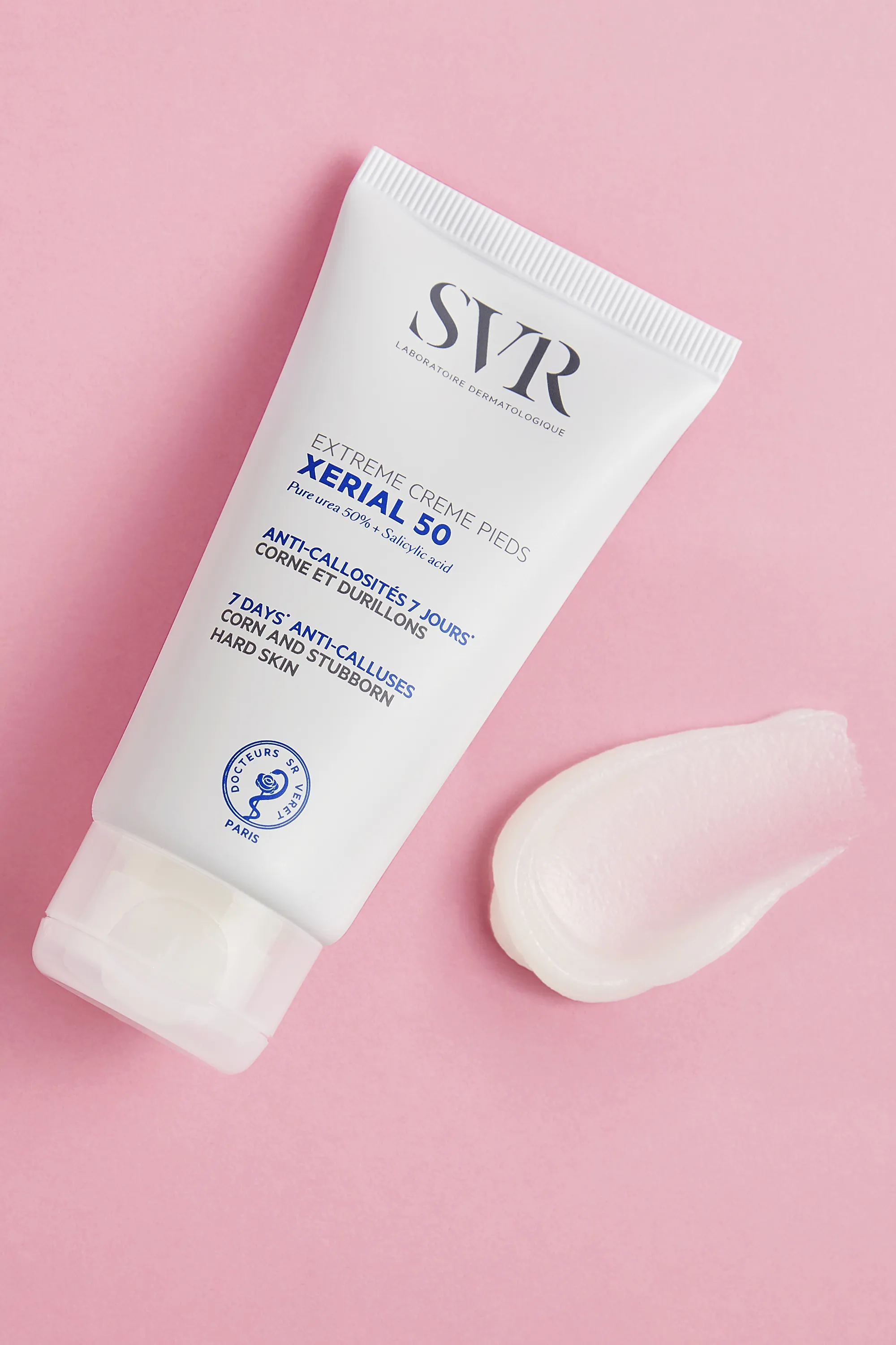 SVR Crème pieds anti-callosités 7 jours, corne et durillons Xerial 50 Extrême-50 ml
