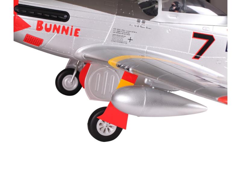 FMS Warbird P-51D Mustang Red Tail 1700 mm PNP P-51D Mustang Warbird mit Einziehfahrwerk und Brushless Antrieb