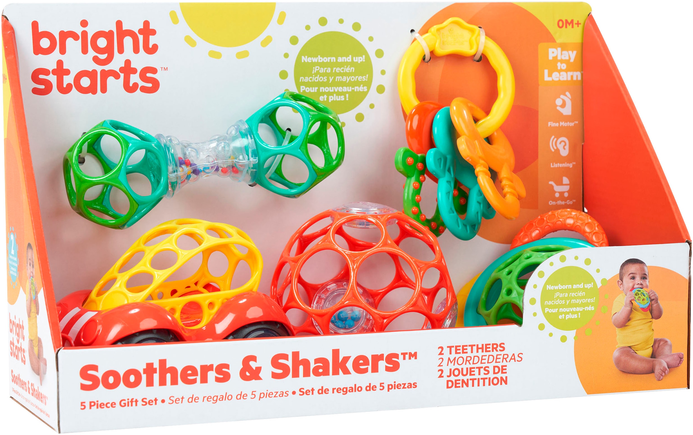 Bright Starts Greifspielzeug »Soothers & Shakers™ 5 Piece Gift Set«
