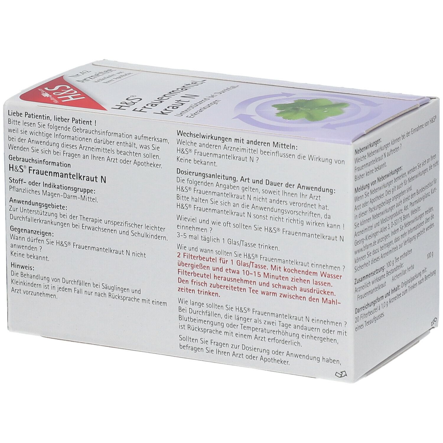 H&S Frauenmantelkraut N Nr. 42