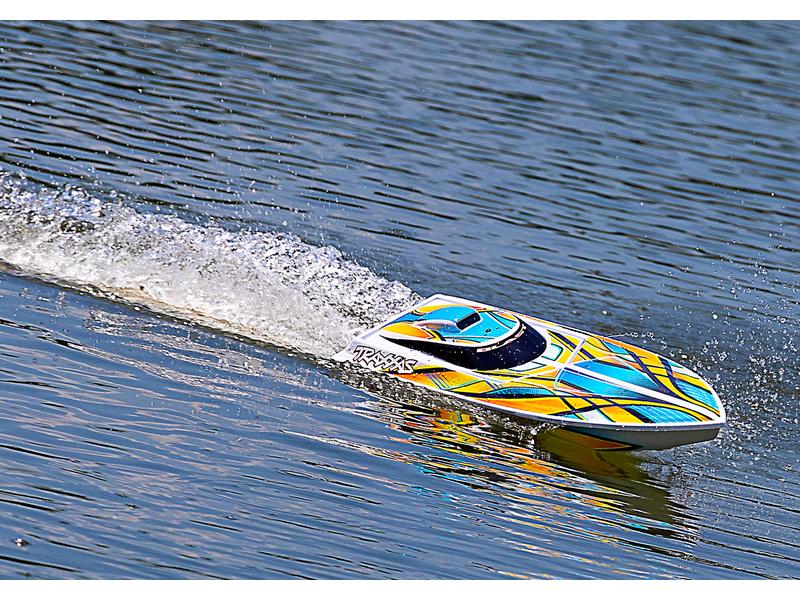 Traxxas Speedboot Blast 603 mm Orange RTR RC Rennboot mit «Deep-V» Rumpf