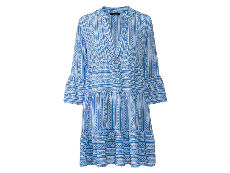 Tuniek voor dames, V-hals, polyester en elastaan
