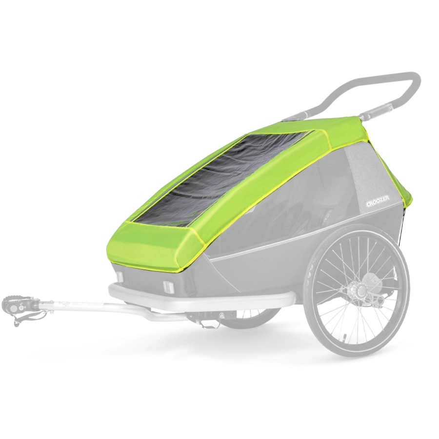 CROOZER Regenverdeck Lightning yellow für Kid Zweisitzer