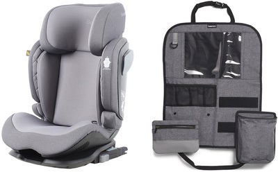 Beemoo Recline i-Size Beltestol inkl. Deluxe Sparketrekk, Mineral Grey