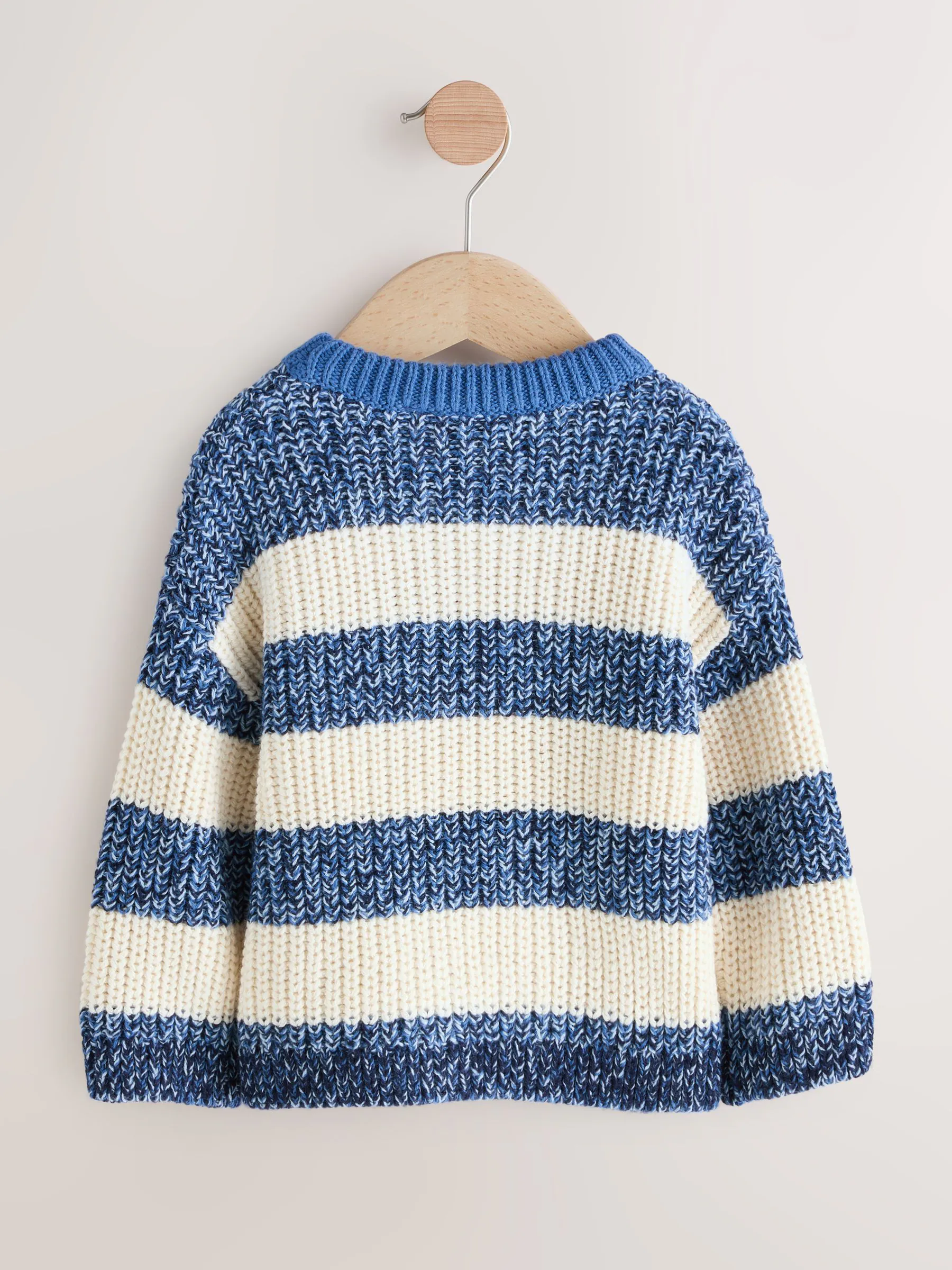 Blauw/witte streep - Gebreide trui (3mnd -7jr)