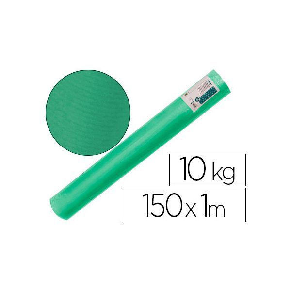 Liderpapel Papel Kraft 150x1m Verge Bobina 10Kg Verde Musgo