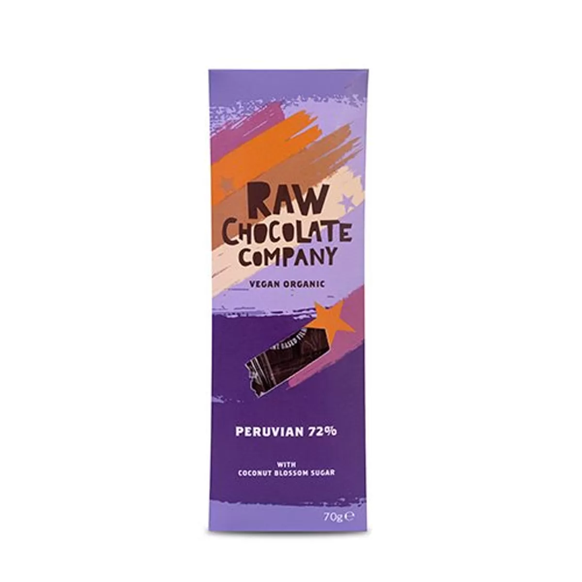 The Raw Chocolate Co. Pitch Dark Raw Chocolate 72% - 38 g