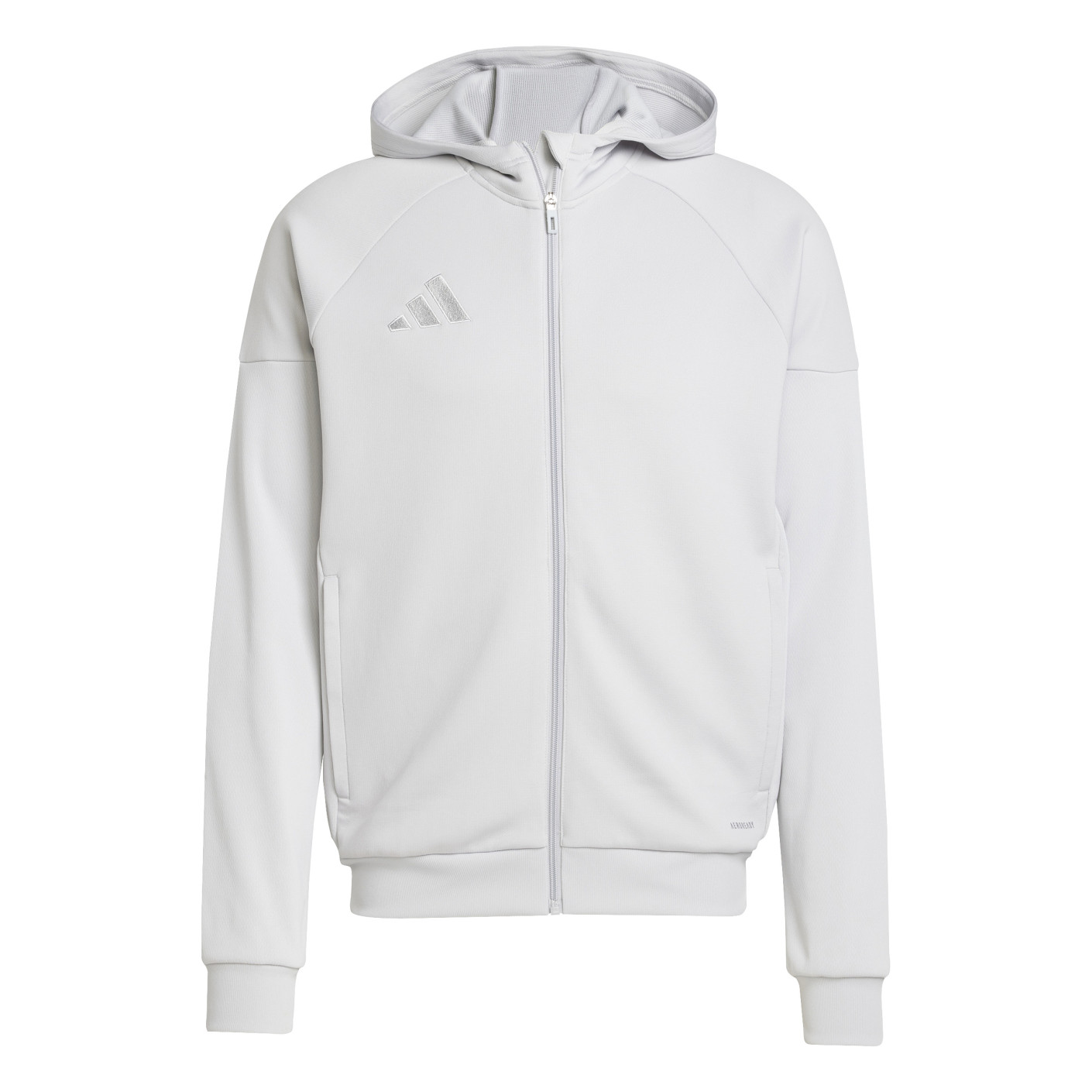 adidas Tiro 25 Casual Trainingspak Full-Zip Hooded Lichtgrijs Wit