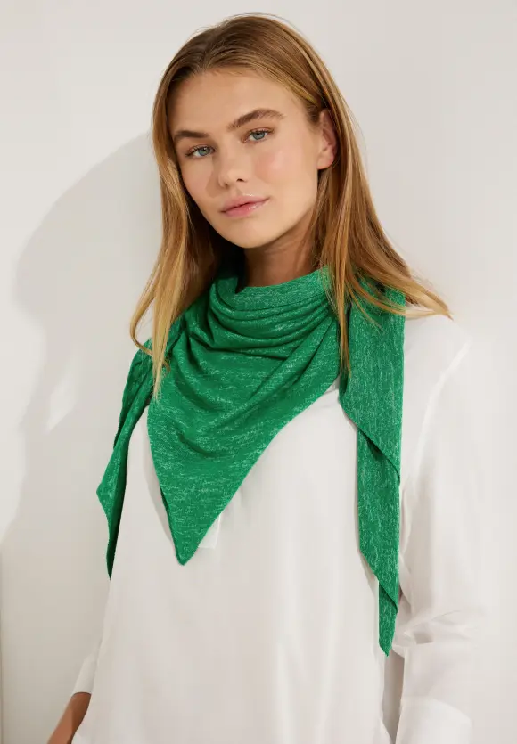 Softes Dreieckstuch - easy green melange