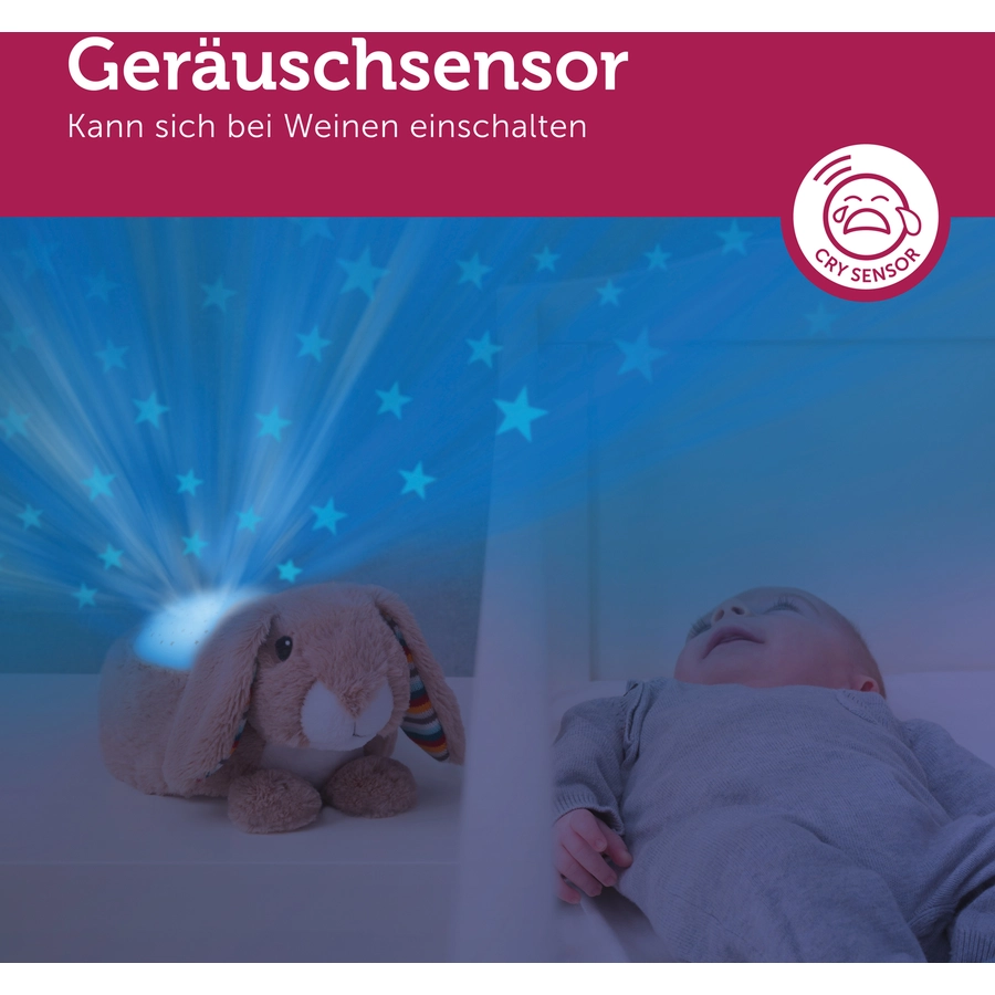 ZAZU Sternenprojektor Ruby der Hase mit beruhigenden Sounds