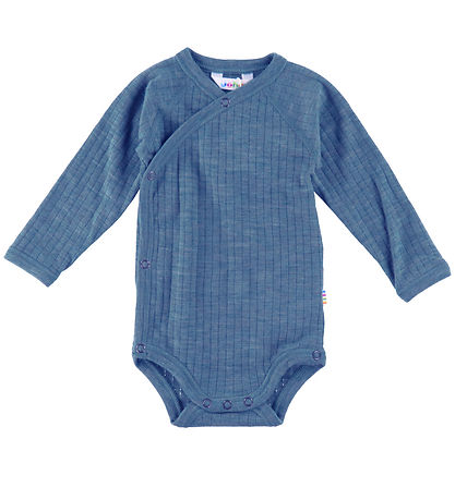 Joha Slå-om Body l/æ - Uld - Denim Bl?