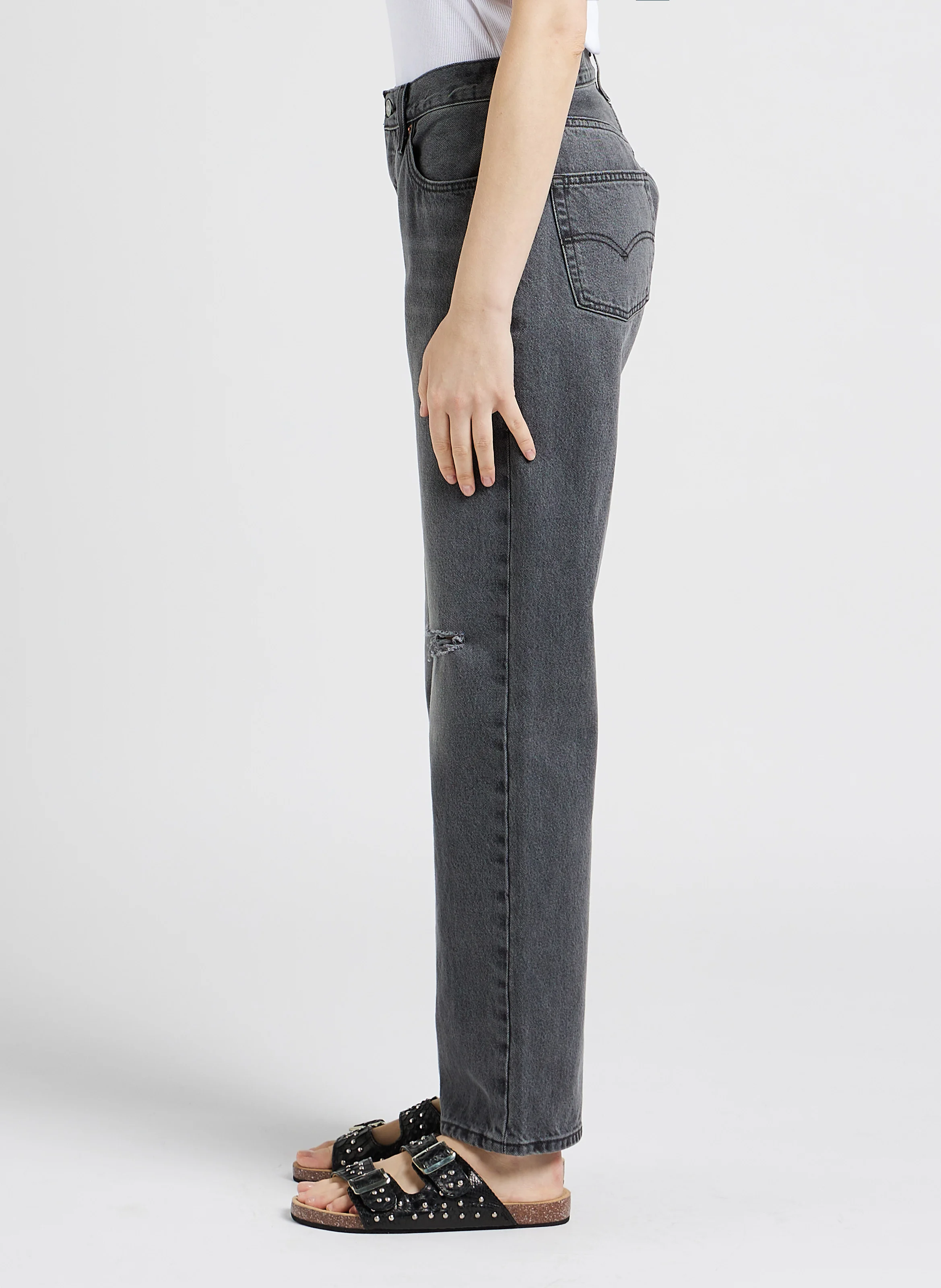 501 90S - Jean coupe ample taille mi-haute| Noir