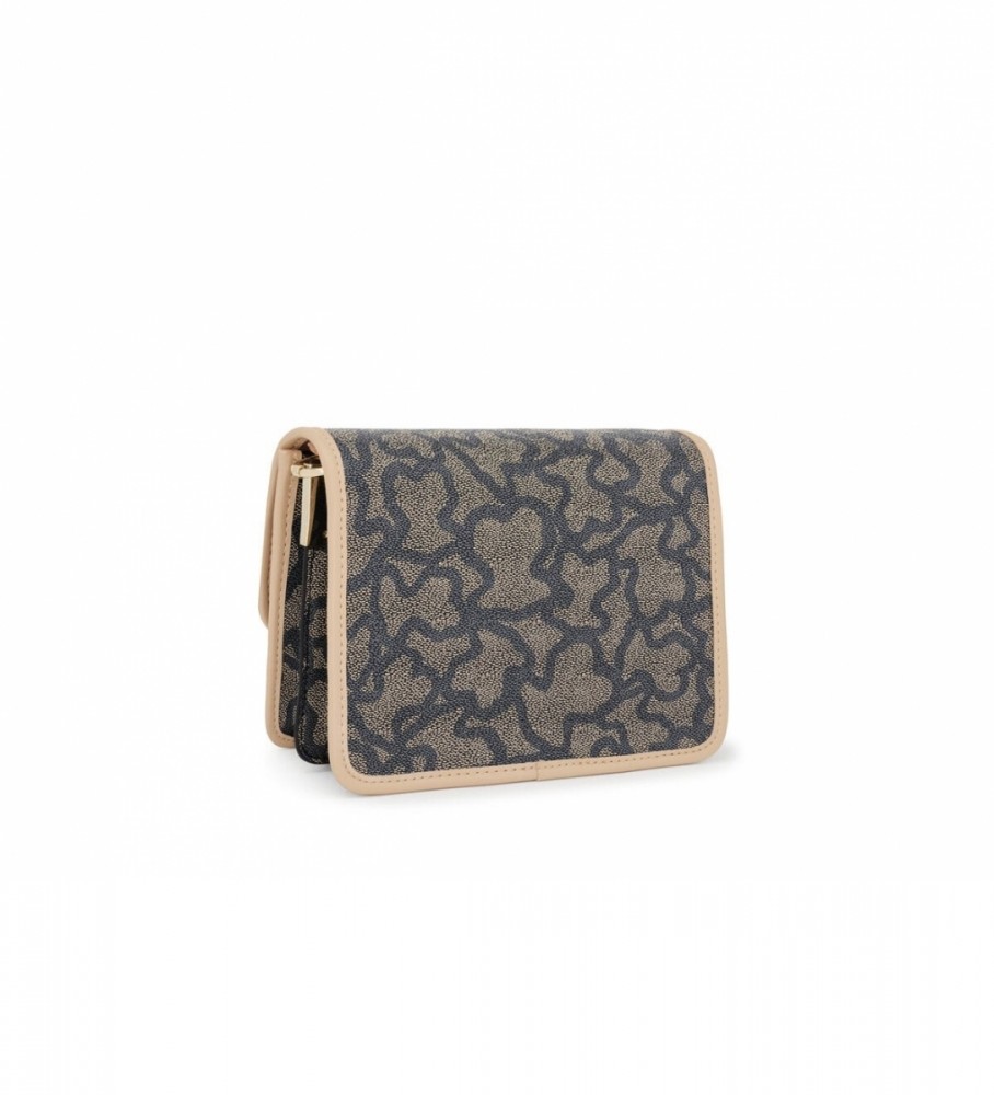 Bolsa transversal Tous S. Audree K Icon, multicolorida, preta - 15,2 x 19,1 x 11,4 cm -