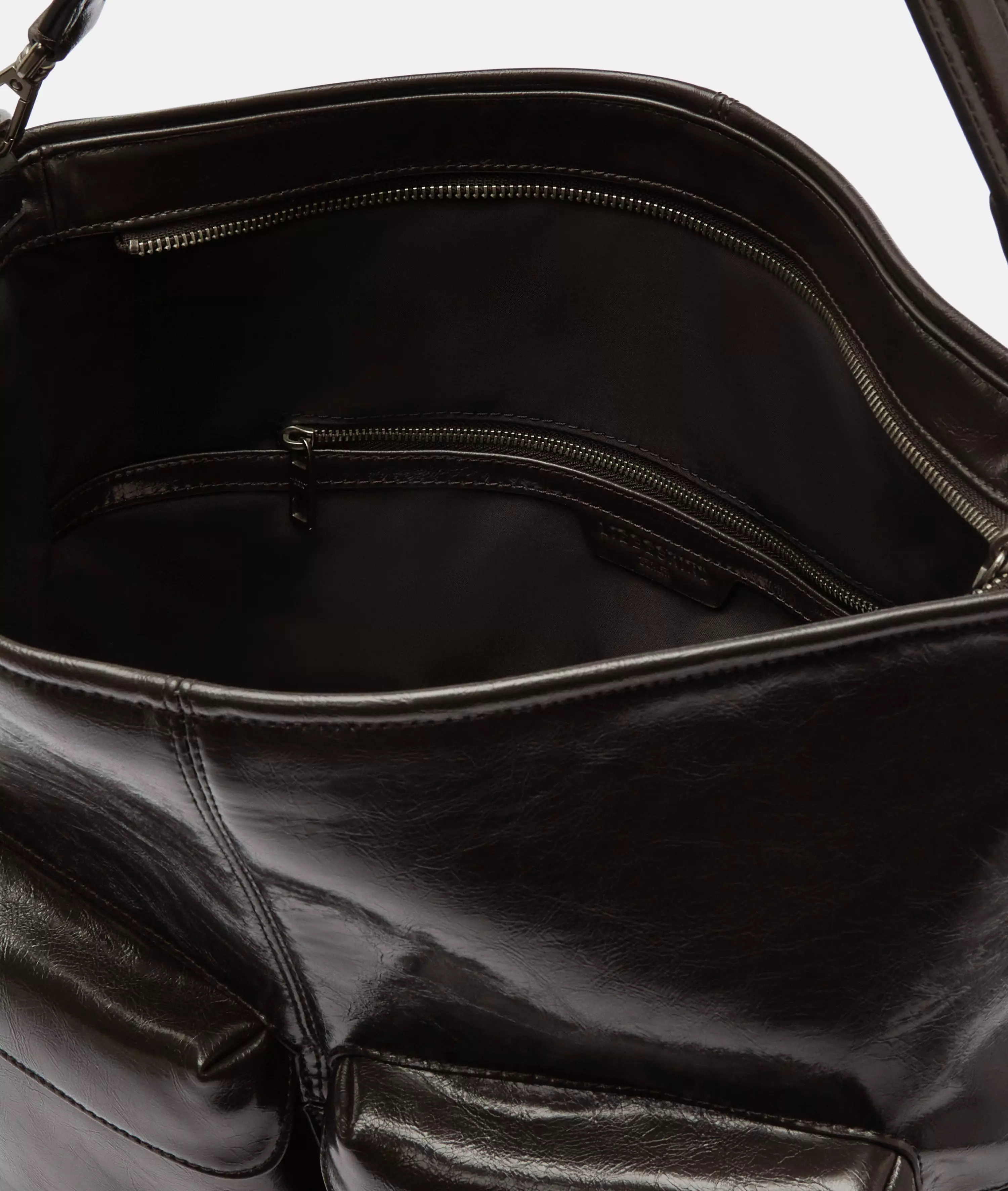 Archive LK 204 Hobo M Spacious shoulder bag in patent leather look with glossy finish