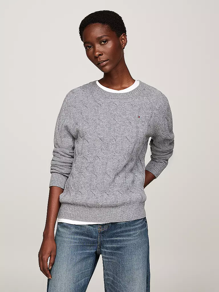 TOMMY HILFIGER Pullover grau
