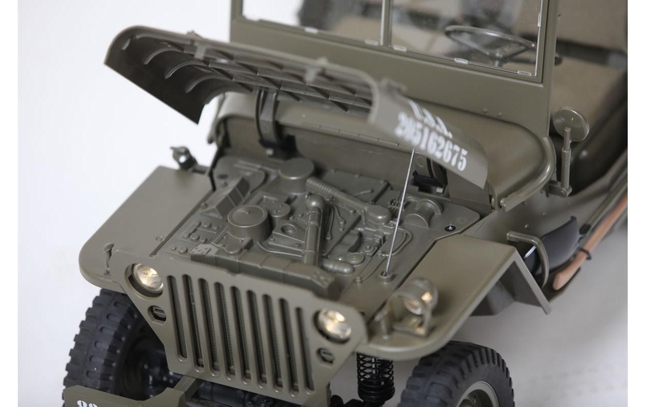 Scale Crawler 1941 MB Willys Jeep ARTR, 1:6<br>1941 Willys Militär Jeep – Ein Traum für jeden Scaler