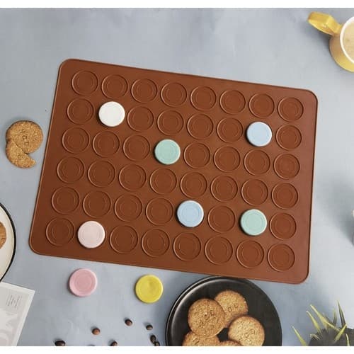 Macaron Kakeform i Silikon / Form - 48 plasser