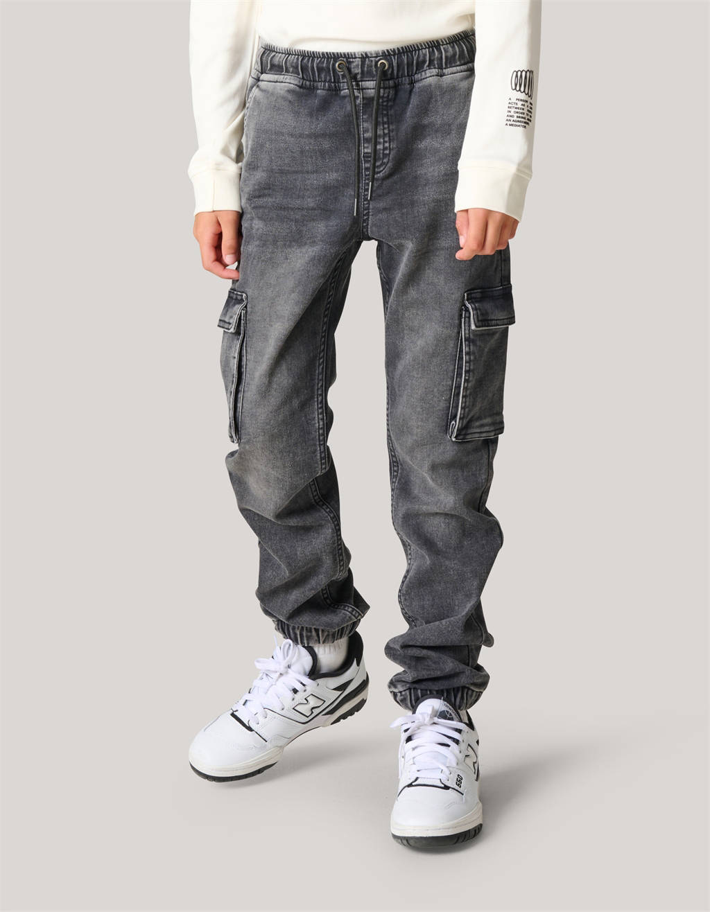 Shoeby high waist regular fit jeans grey denim