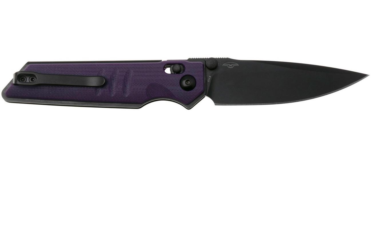 Real Steel Sacra 7711PB Black Böhler K110, Purple G10, zakmes