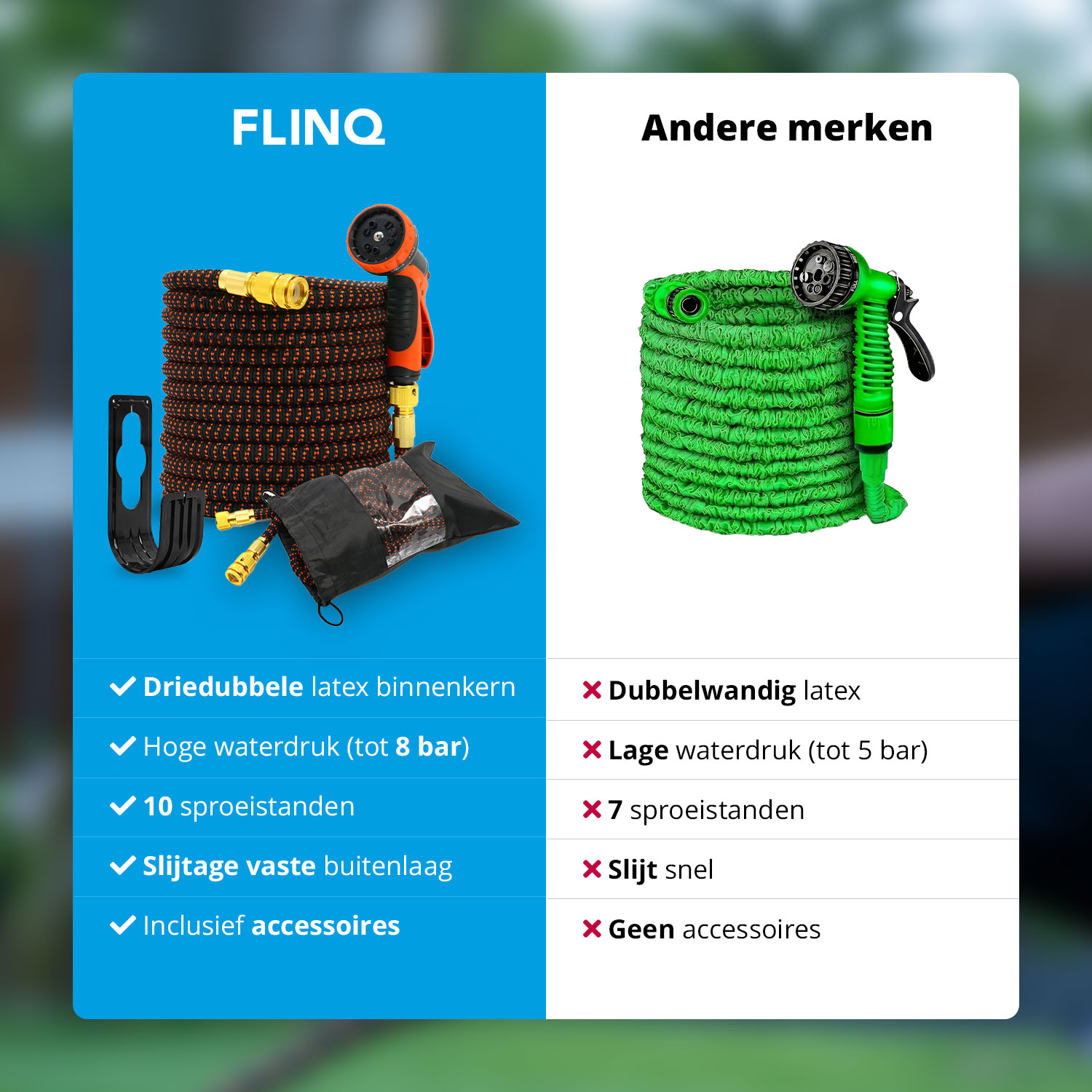 FlinQ flexibele tuinslang - 15 meter