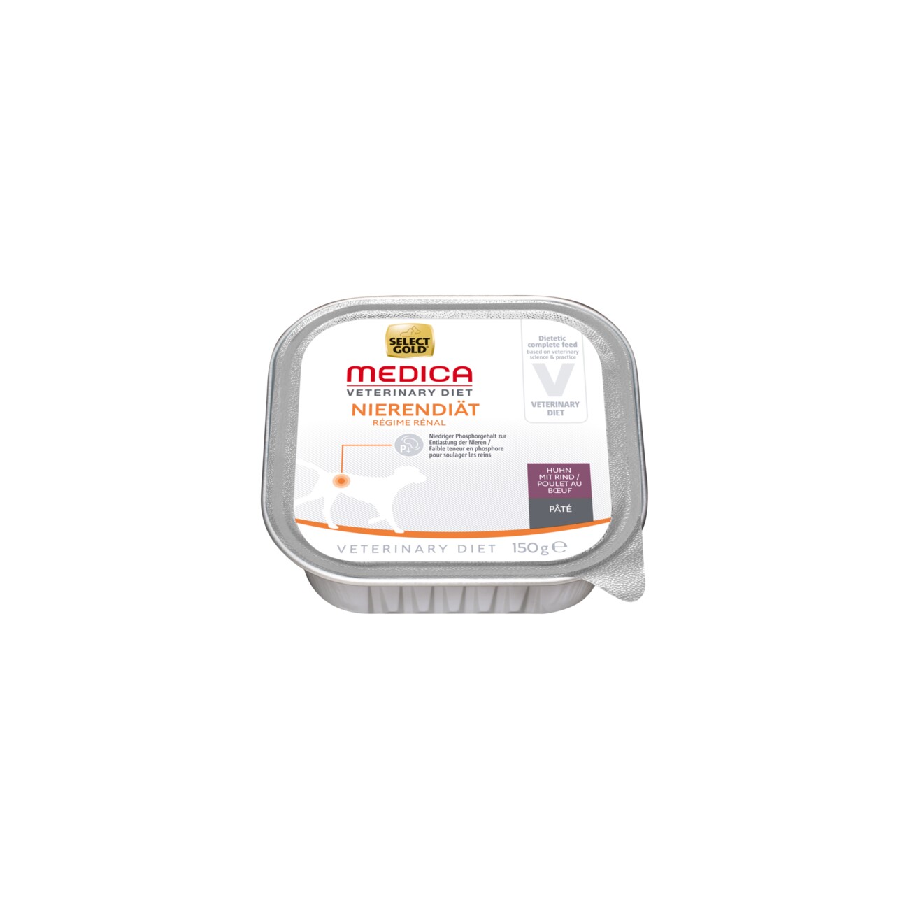 SELECT GOLD Medica Nassfutter Hund Adult Nierendiät 10x150 g