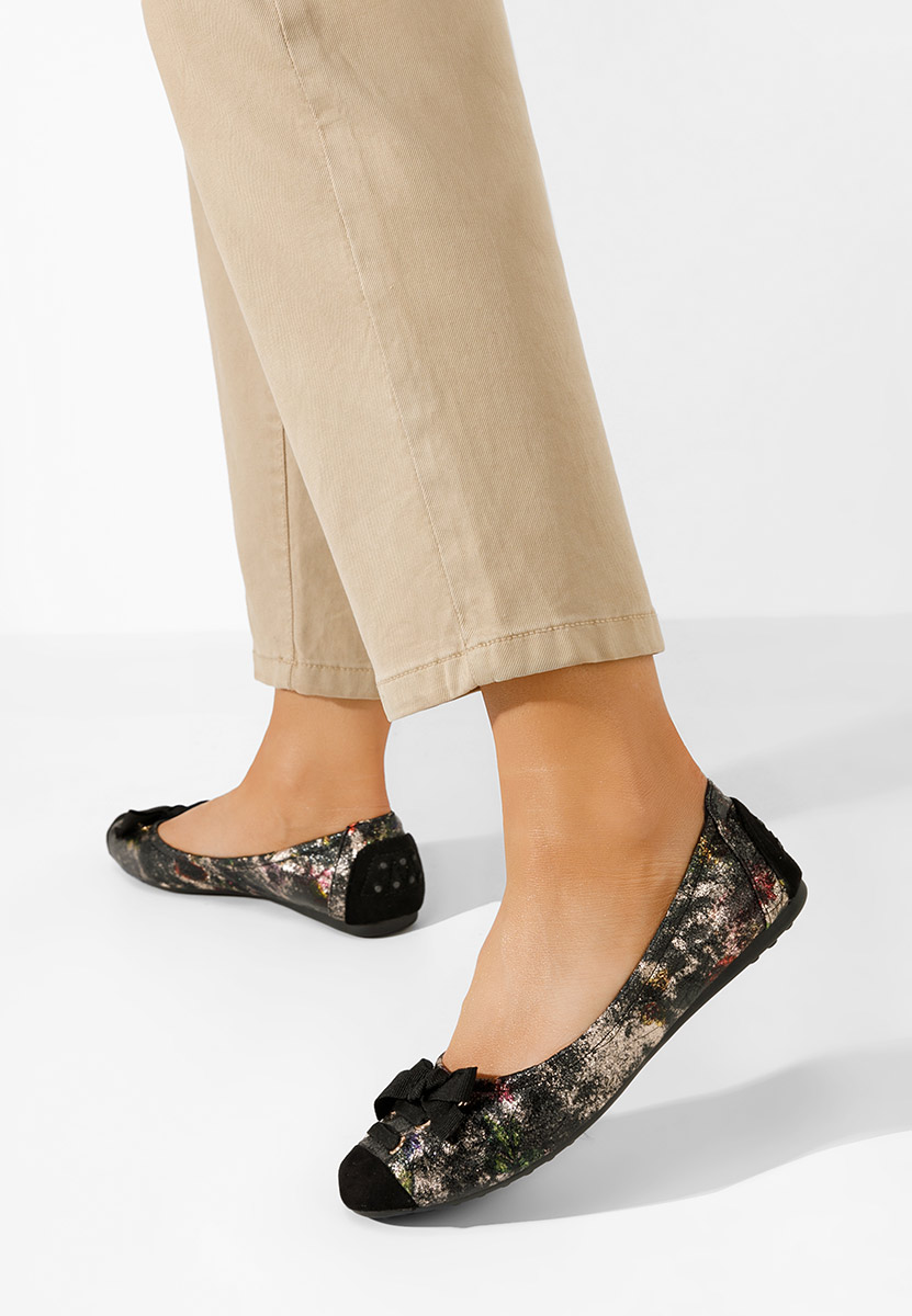 Ballerines femme noirs Doriya V4