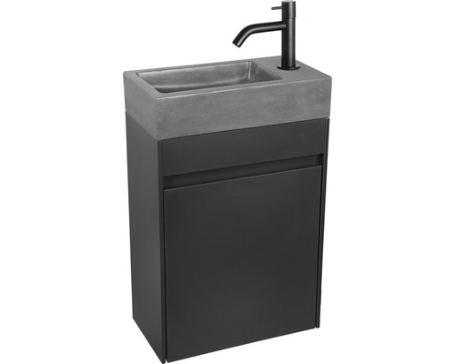Wastafelmeubel Verschil HURA L BxHxD 39,5 x 52 cm x 21,5 cm Frontkleur antraciet