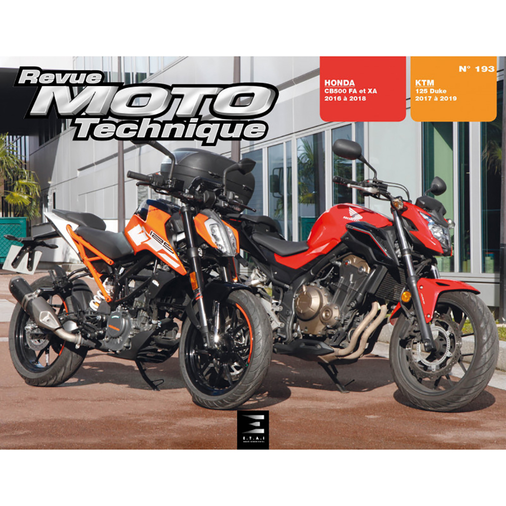 Etai - RMT 193 KTM 125 DUKE (2017 à 2019) et HONDA CB500 FA - XA (2016 à 2018)