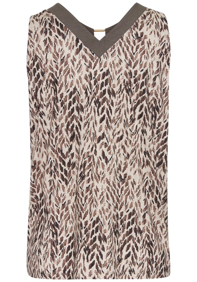 LASCANA Trägertop , mit Zieraccessoire, weiche Viskose, Alloverprint