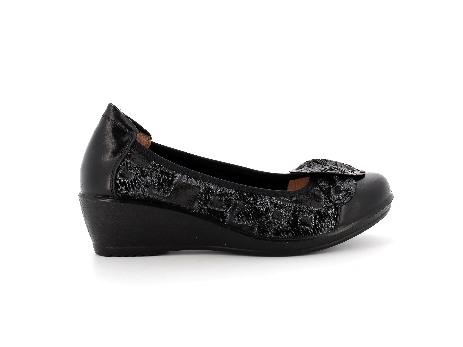 Inea-SURI Cuir Noir Argent