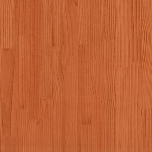 vidaXL Køyeseng for barn med stige voksbrun 80x200 cm heltre furu