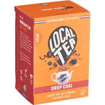 Localtea Drop Chai Zwarte Thee met Steranijs, Zoethout & Anijs 18 x 1,5 g