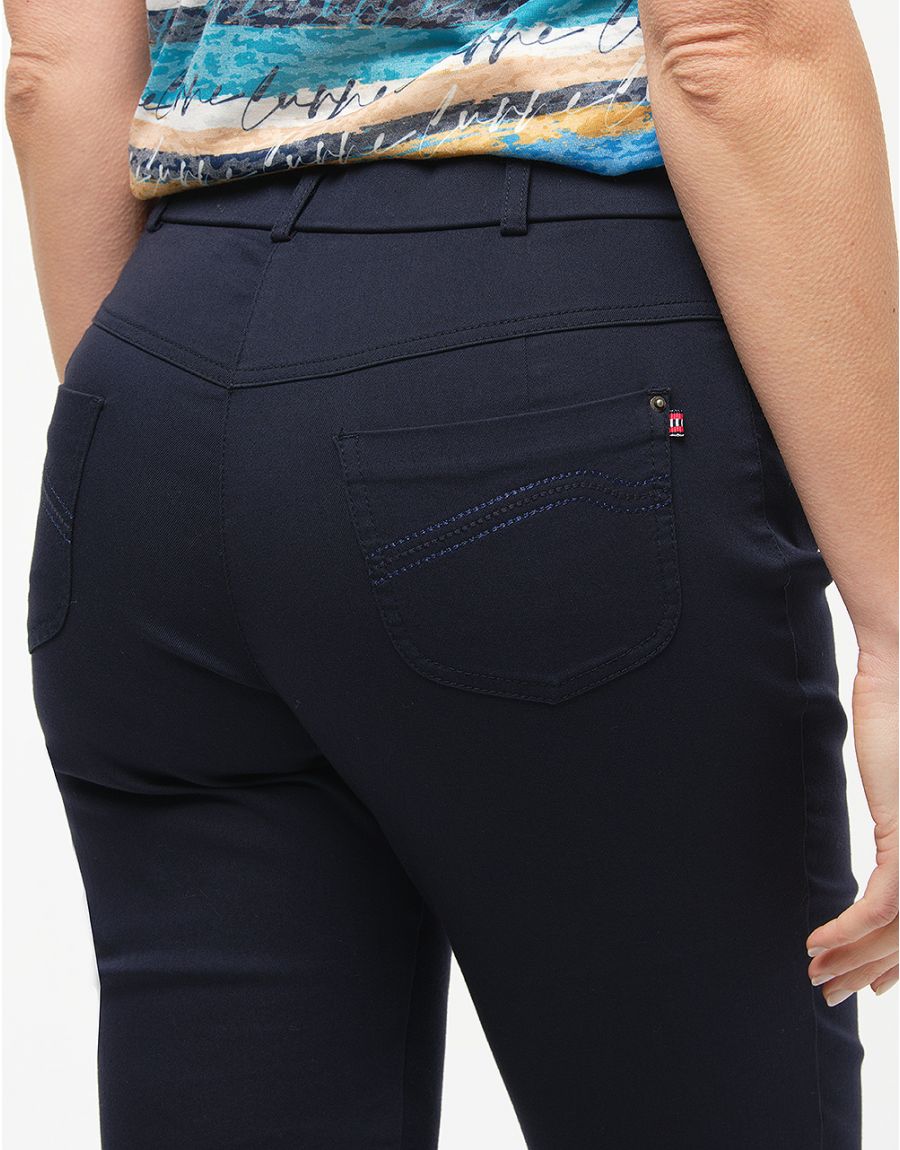 Pantalon bleu slim coton