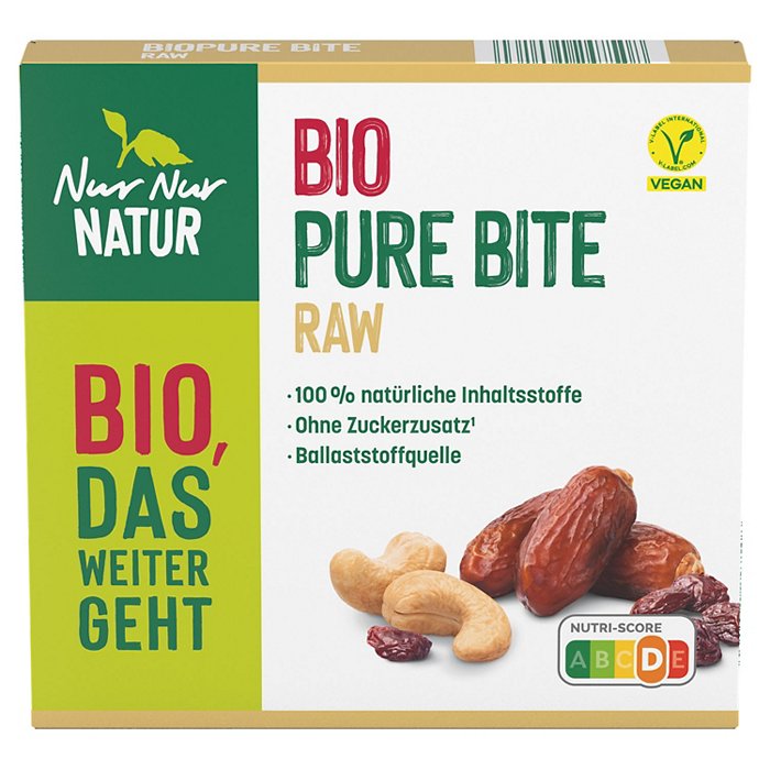 NUR NUR NATUR Bio-Pure Bite 3er-Pack 150 g, Cashew