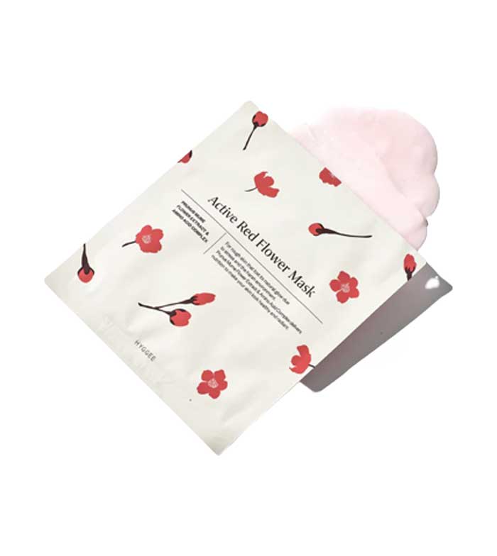 Hyggee - Máscara Facial de Celulose com Extrato de Ameixa Active Red Flower