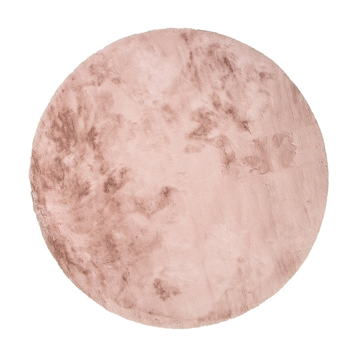 Rond Hoogpolig vloerkleed - Comfy Supreme Roze